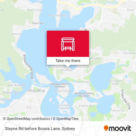 Mapa Steyne Rd before Boona Lane