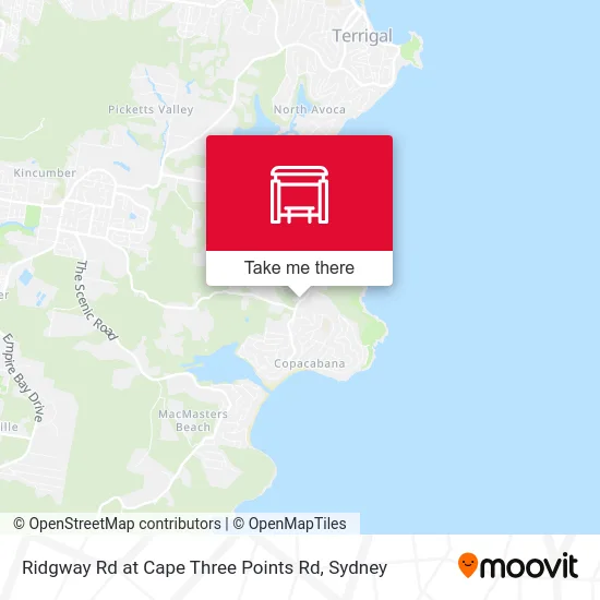 Mapa Ridgway Rd at Cape Three Points Rd