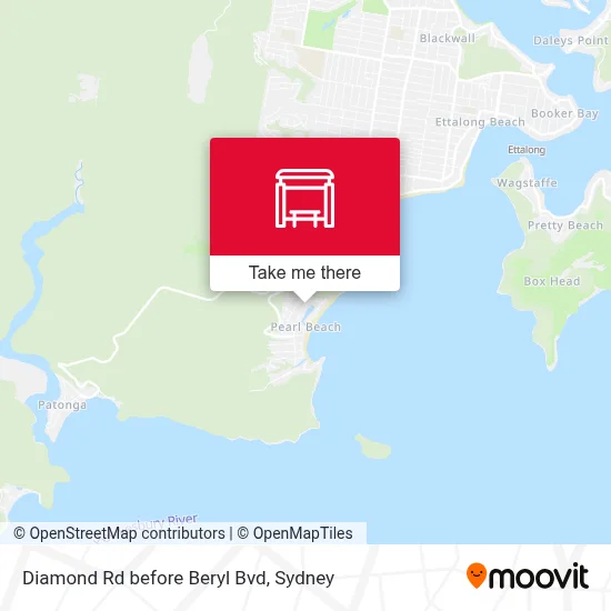 Mapa Diamond Rd before Beryl Bvd