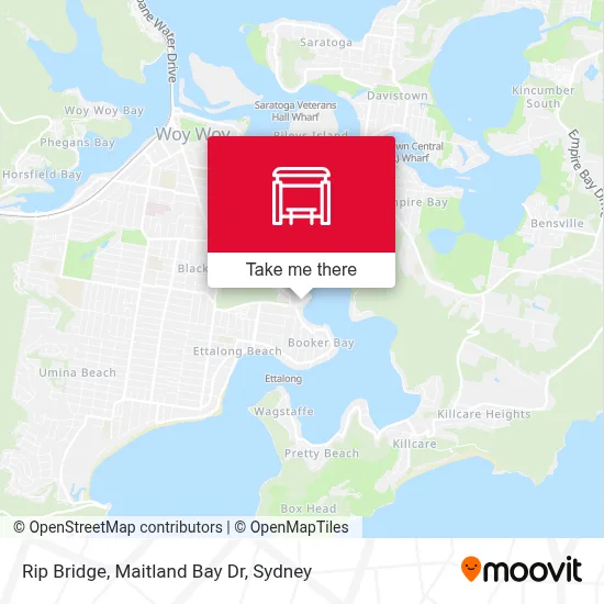 Mapa Rip Bridge, Maitland Bay Dr