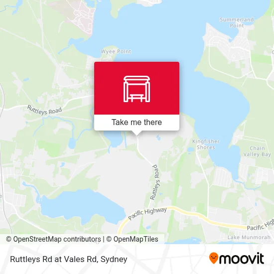 Mapa Ruttleys Rd at Vales Rd