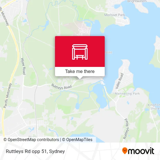 Mapa Ruttleys Rd opp 51