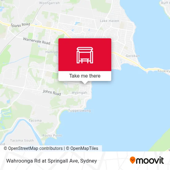 Mapa Wahroonga Rd at Springall Ave