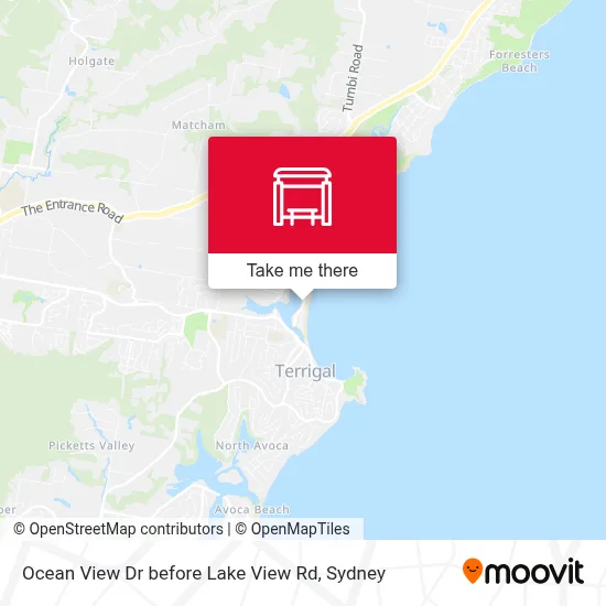 Mapa Ocean View Dr before Lake View Rd