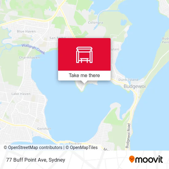 Mapa 77 Buff Point Ave