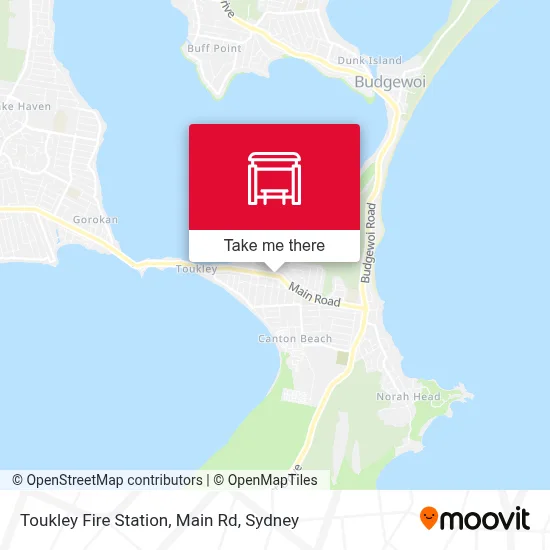 Mapa Toukley Fire Station, Main Rd