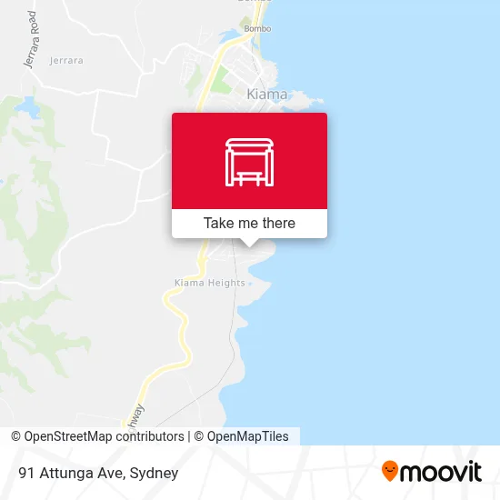 Mapa 91 Attunga Ave