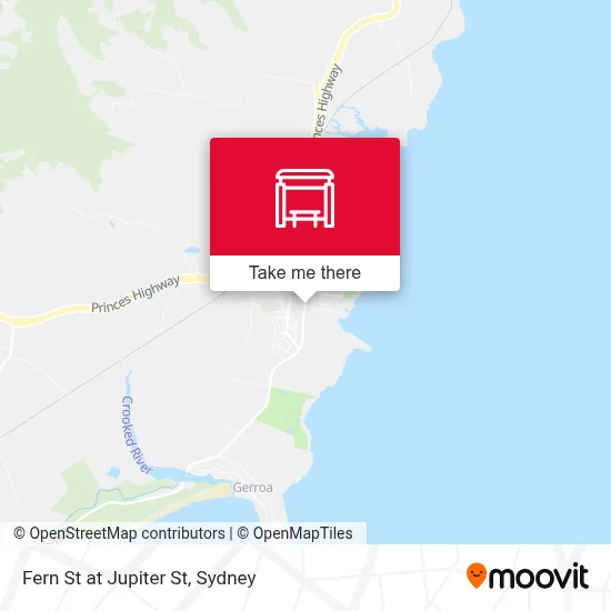 Mapa Fern St at Jupiter St