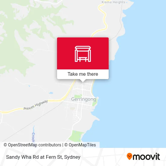 Mapa Sandy Wha Rd at Fern St