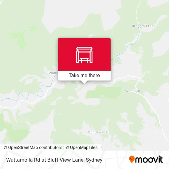 Mapa Wattamolla Rd at Bluff View Lane