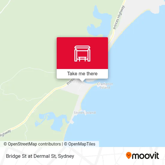 Mapa Bridge St at Dermal St