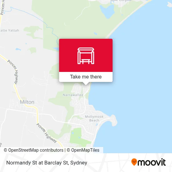 Mapa Normandy St at Barclay St