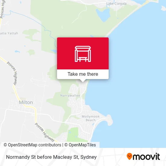 Mapa Normandy St before Macleay St