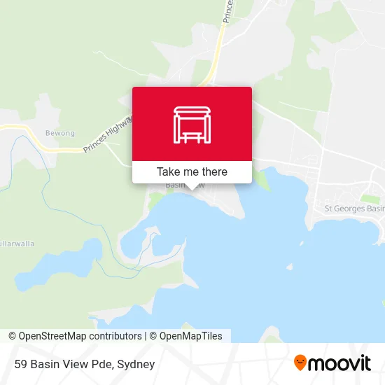 Mapa 59 Basin View Pde