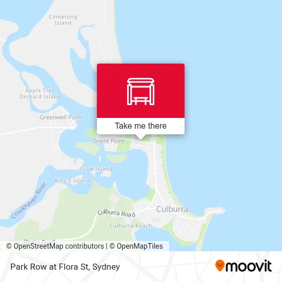 Mapa Park Row at Flora St