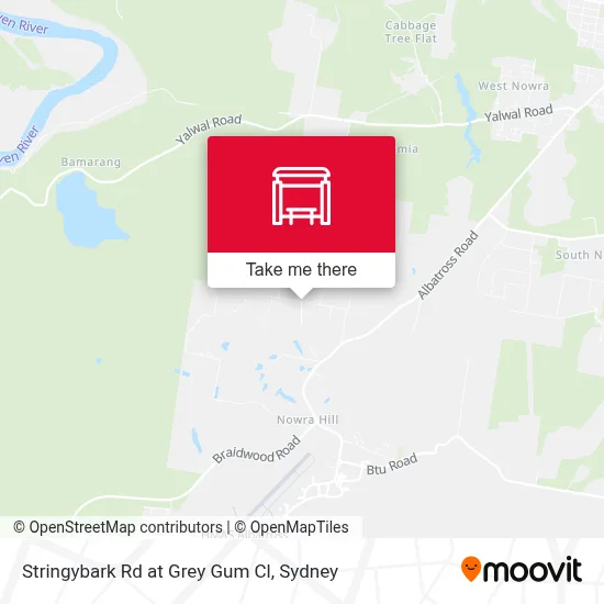 Mapa Stringybark Rd at Grey Gum Cl