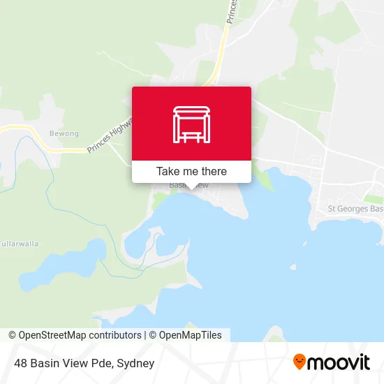 Mapa 48 Basin View Pde