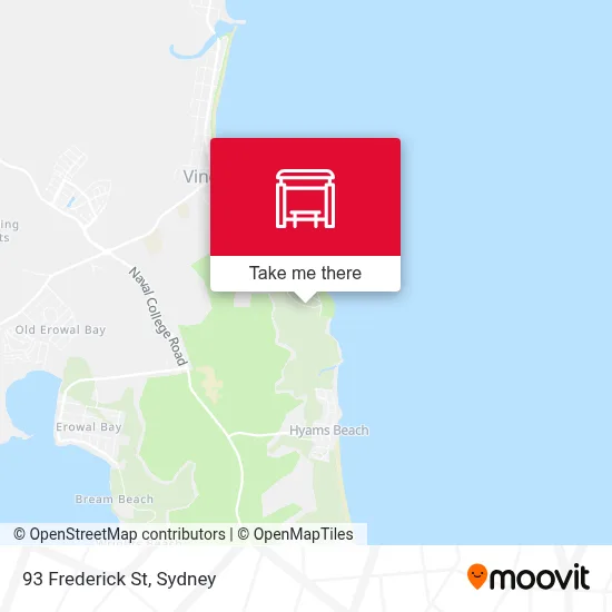 Mapa 93 Frederick St