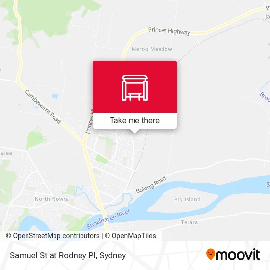 Mapa Samuel St at Rodney Pl