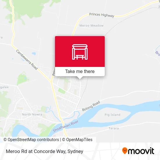 Mapa Meroo Rd at Concorde Way