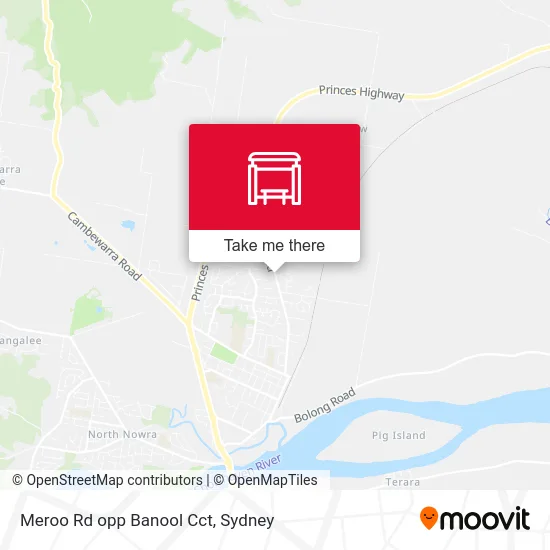 Mapa Meroo Rd opp Banool Cct