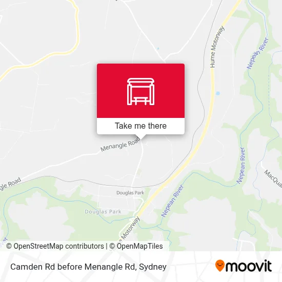 Mapa Camden Rd before Menangle Rd