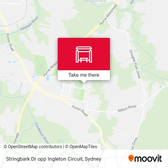 Mapa Stringbark Dr opp Ingleton Circuit