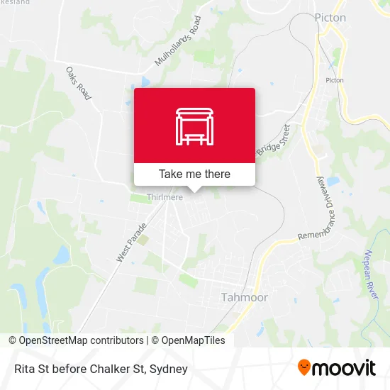 Rita St before Chalker St map