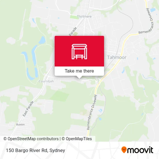 Mapa 150 Bargo River Rd