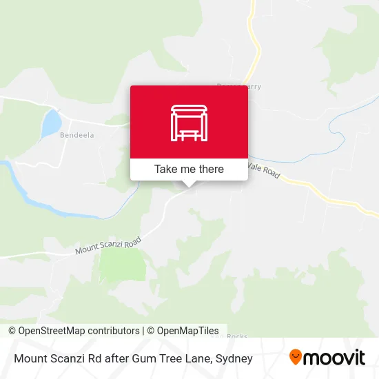 Mapa Mount Scanzi Rd after Gum Tree Lane