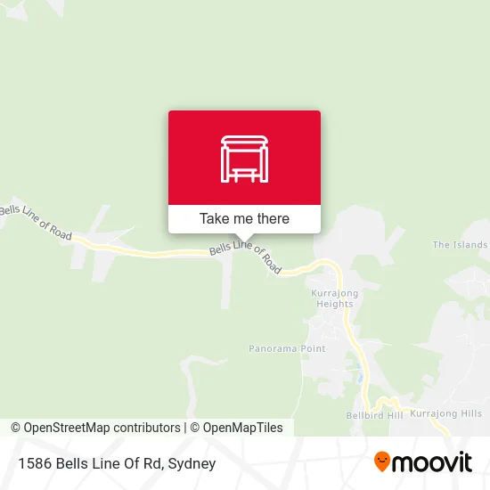 Mapa 1586 Bells Line Of Rd