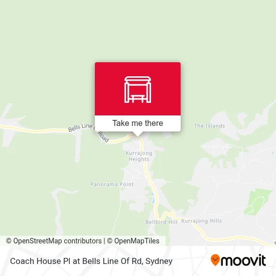Mapa Coach House Pl at Bells Line Of Rd