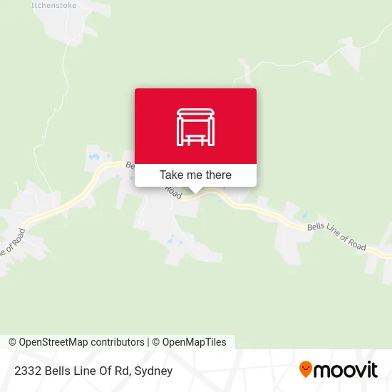 Mapa 2332 Bells Line Of Rd