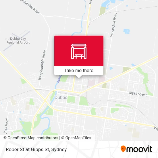 Mapa Roper St at Gipps St