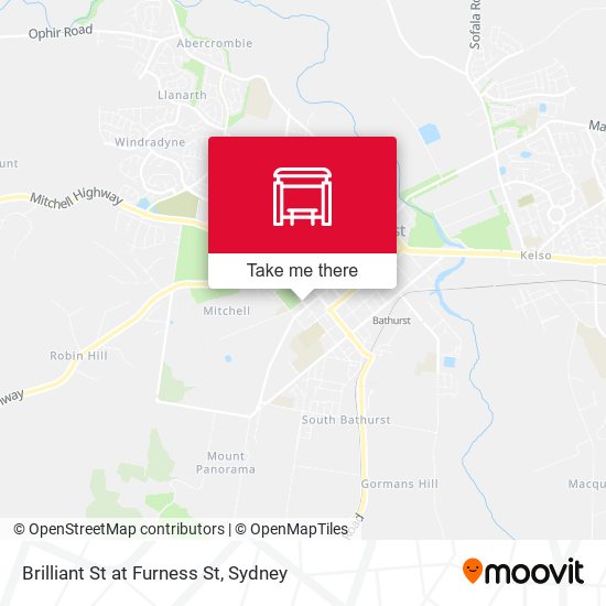 Brilliant St at Furness St map