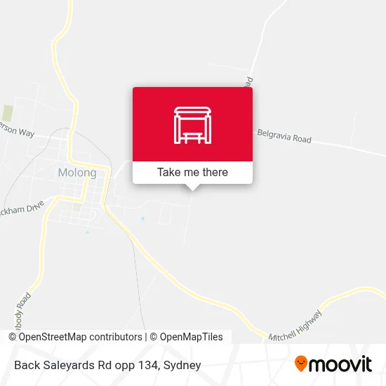 Mapa Back Saleyards Rd opp 134