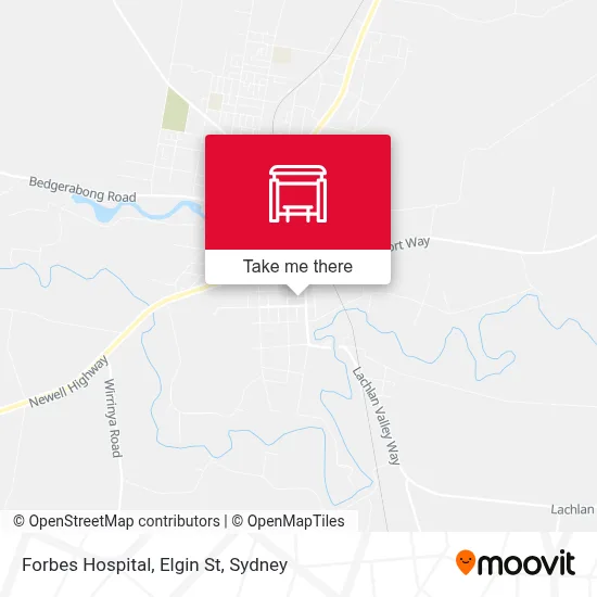 Mapa Forbes Hospital, Elgin St