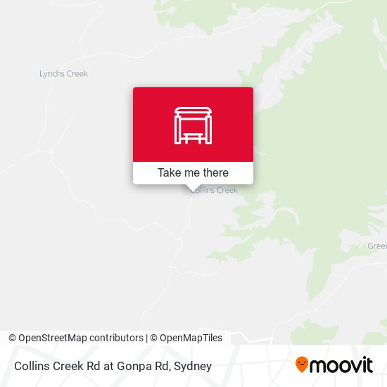 Collins Creek Rd at Gonpa Rd map