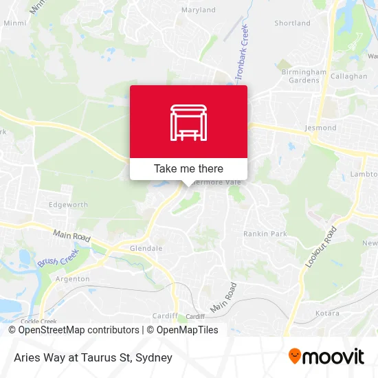 Mapa Aries Way at Taurus St