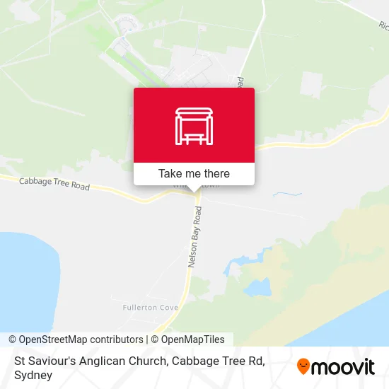 Mapa St Saviour's Anglican Church, Cabbage Tree Rd