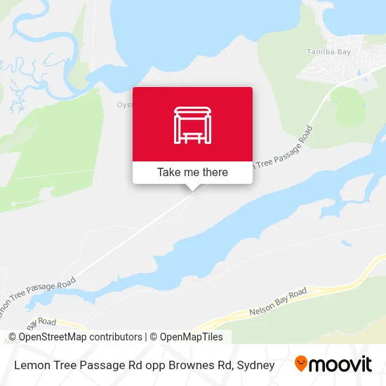 Mapa Lemon Tree Passage Rd opp Brownes Rd