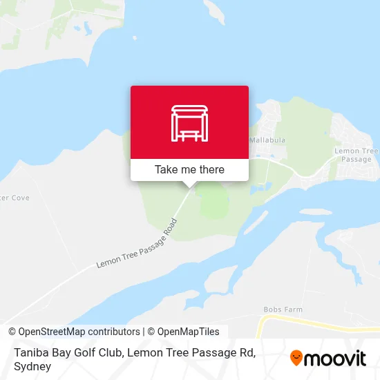 Mapa Taniba Bay Golf Club, Lemon Tree Passage Rd
