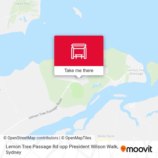 Mapa Lemon Tree Passage Rd opp President Wilson Walk