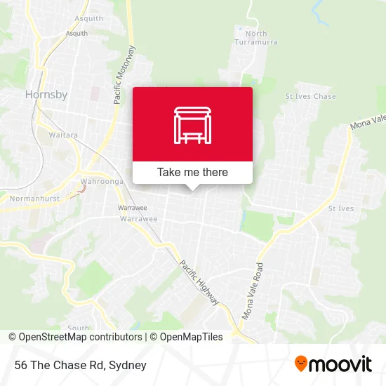 Mapa 56 The Chase Rd