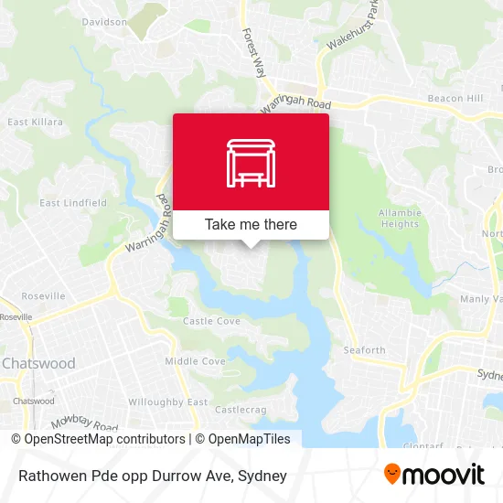 Mapa Rathowen Pde opp Durrow Ave