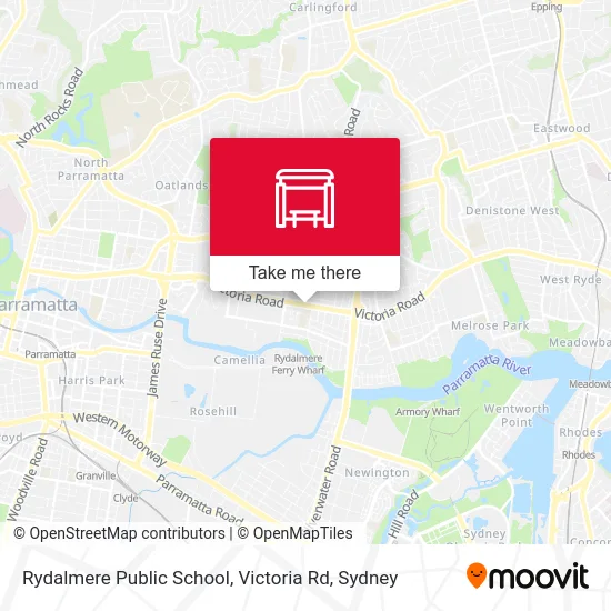 Mapa Rydalmere Public School, Victoria Rd
