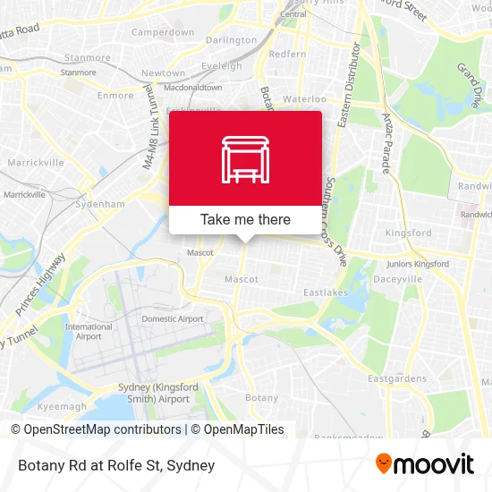 Mapa Botany Rd at Rolfe St