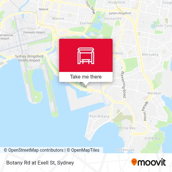 Mapa Botany Rd at Exell St