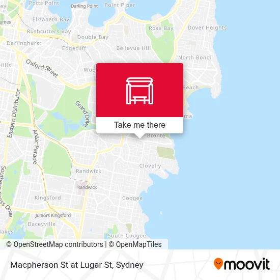 Mapa Macpherson St at Lugar St