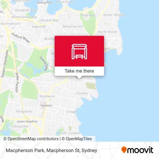 Mapa Macpherson Park, Macpherson St